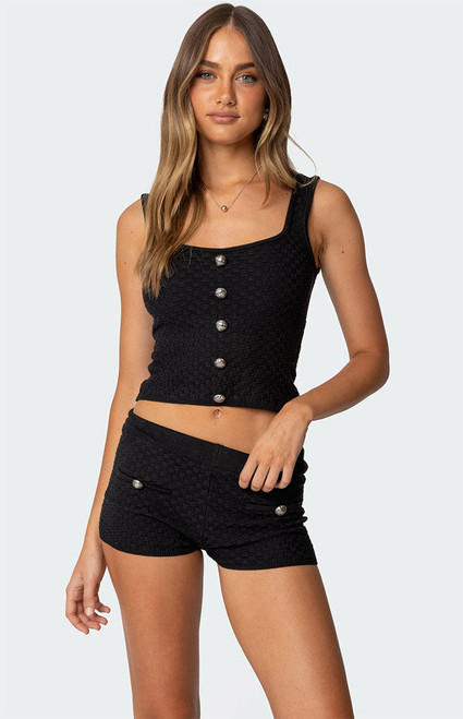 Edikted Women's Amalie Knit Tank Top - 0712609690388