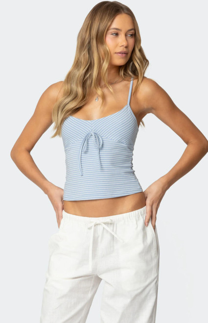Edikted Women's Tova Striped Scoop Tank Top - 0712609690409