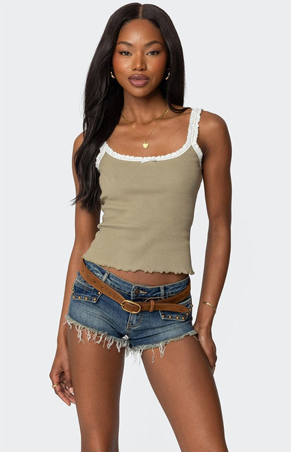 Edikted Women's Teagan Ribbed Tank Top - 0712609690411