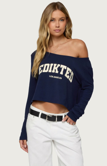 Edikted Women's La Babe Off Shoulder Top - 0731609691145