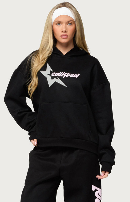 Women's Edikted Star Hoodie - 0751609690129