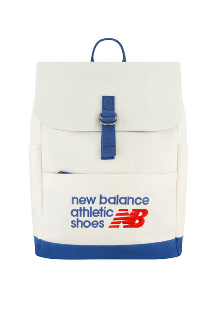 New Balance Men's Blue & White Canvas Backpack - 0644141730078