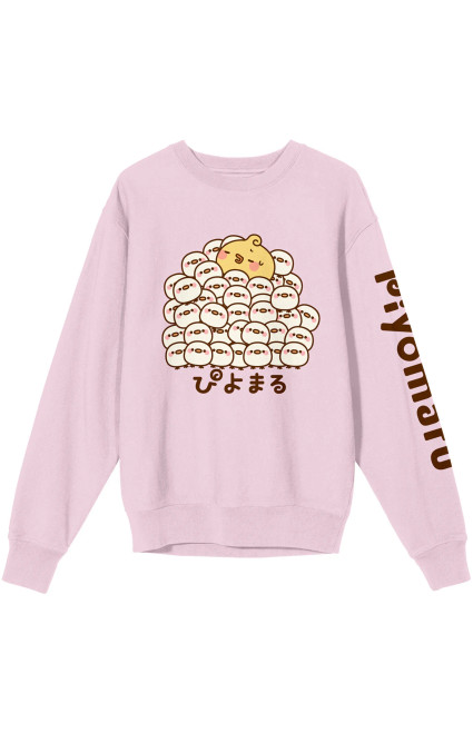 Women's Piyomaru Group Shot Crew Neck Sweatshirt - 0751603580042