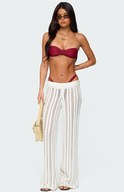 Edikted Women's Echo Ladder Knit Pants - 0850609690160