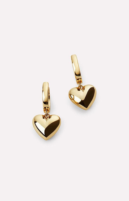 Ana Luisa Women's Jessica Puffed Heart Hoop Earrings - 0656611070009