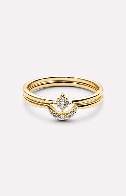 Ana Luisa Women's Sky Moon and Star Rings - 0656611070021