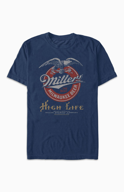 Men's Vintage Poster Miller T-Shirt - 0097602190525