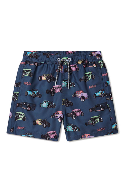 Boardies Kids Hot Rods 5.5" Swim Trunks - 0786610600004