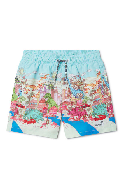 Boardies Kids Dino Takeover 5.5" Swim Trunks - 0786610600010