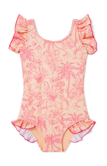 Boardies Kids Peach Please One Piece Swimsuit - 0786610600035