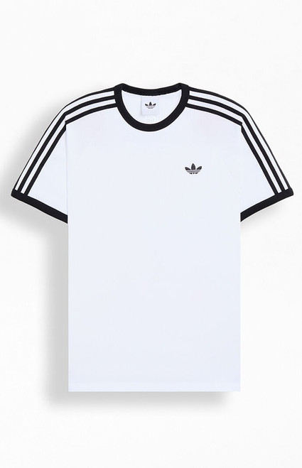 adidas Men's White Three Stripe T-Shirt - 0097000250020