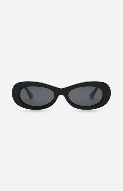INDY Sunglasses Women's SoHo Black Oval Sunglasses - 0650611090003
