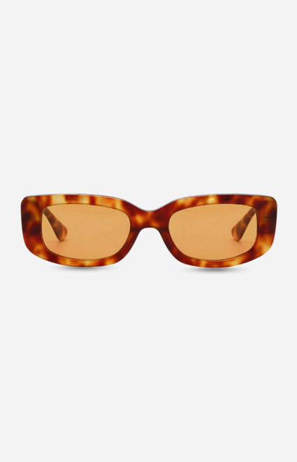 INDY Sunglasses Women's Delancey Tortie Rectangle Sunglasses - 0650611090006
