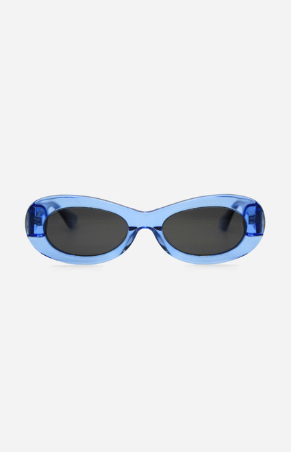INDY Sunglasses Women's SoHo Powder Blue Oval Sunglasses - 0650611090011