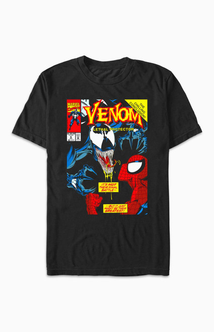 Men's Spider-Man Venom Face Off T-Shirt - 0097602190639