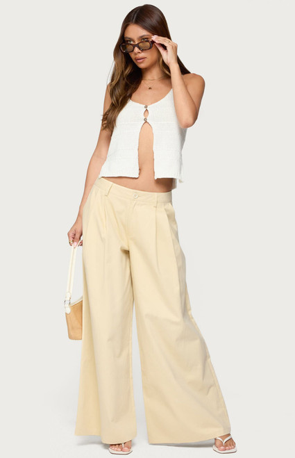 Edikted Women's Lennon Ultra Wide Leg Pants - 0850609690165