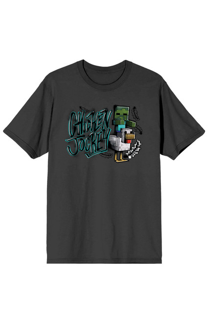 Men's Minecraft Chicken Jockey T-Shirt - 0097603580907