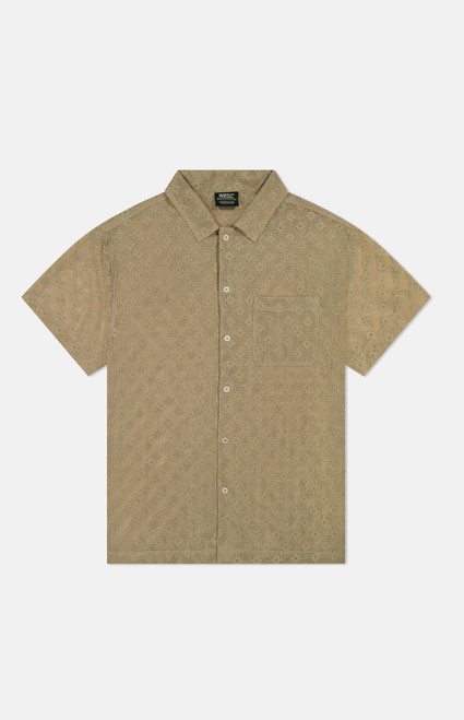 WeSC Men's Mesh Camp Shirt - 0181601830048