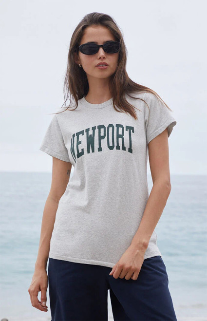 John Galt Women's Light Gray Chloe Newport T-Shirt - 0790601600441