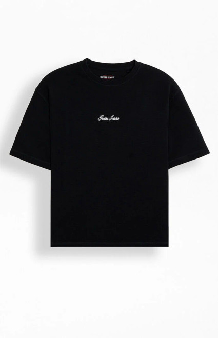 Guess Jeans Men's Embroidered Logo Boxy Cropped T-Shirt - 0097513380022