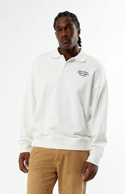 GUESS Originals Men's Rugby Oversized Crew Neck Sweatshirt - 0190513380022
