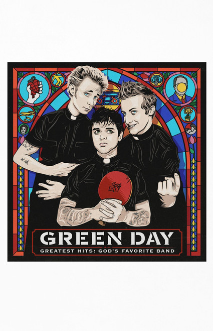 Men's Green Day Greatest Hits: God's Favorite Band Vinyl Record - 0685601190331