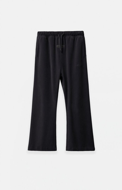 Fear of God ESSENTIALS Men's Kids Vintage Black Velour Flare Sweatpants - 0785250500910