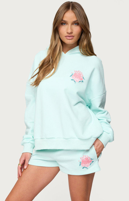 Edikted Women's Beach Bloom Hoodie - 0751609690098