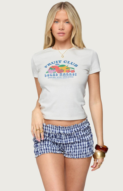 Edikted Women's Fruit Club Graphic T-Shirt - 0702609690183