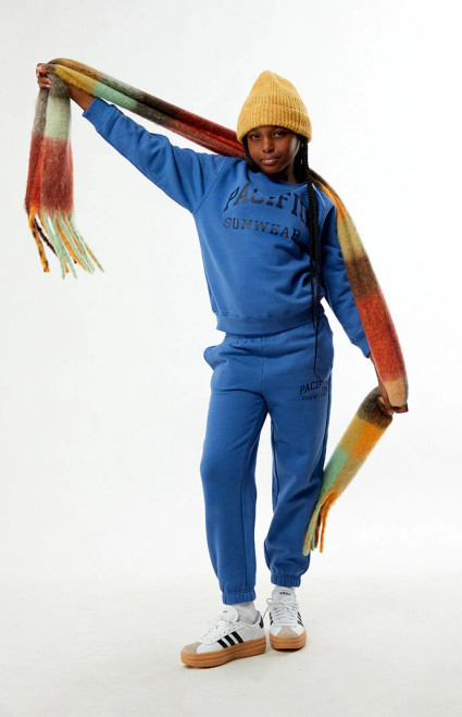 Pacsun Kids Kids Blue Crew Neck Sweatshirt - 0788484260164