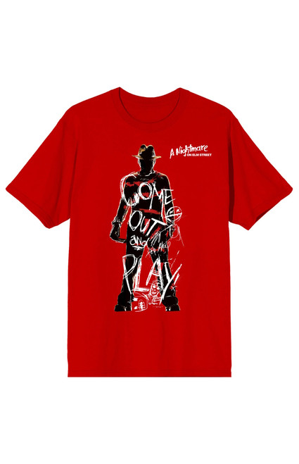 Men's Nightmare on Elm Street Come Out And Play T-Shirt - 0097603580937