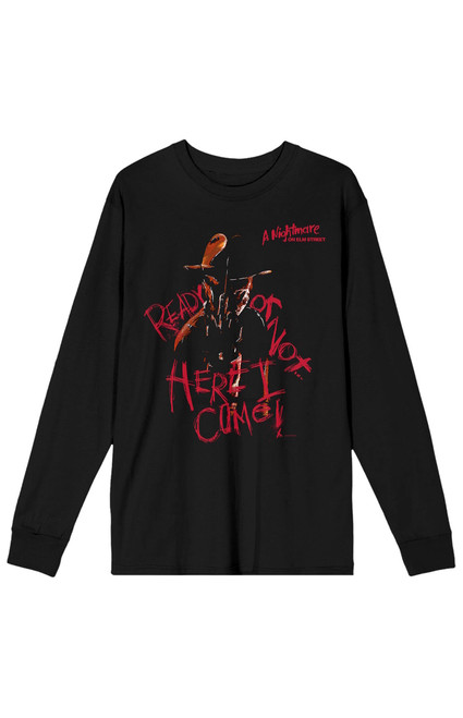 Men's Nightmare on Elm Street Ready or Not Long Sleeve T-Shirt - 0103603580136