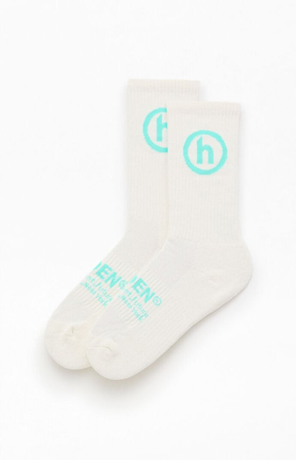 Hidden NY Men's Natural Classic Crew Socks - 0642603440158