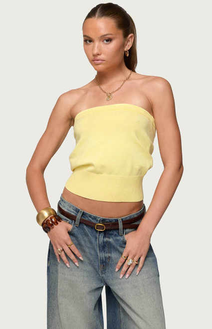 Edikted Women's Philipa Strapless Knit Top - 0712609690609