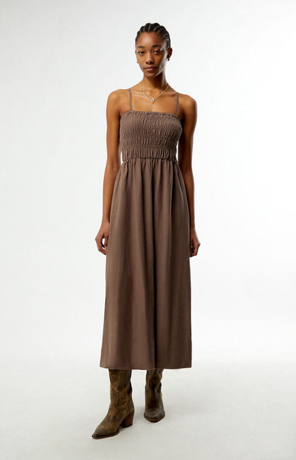 Rhythm Women's Classic Shirred Midi Dress - 0870483770025