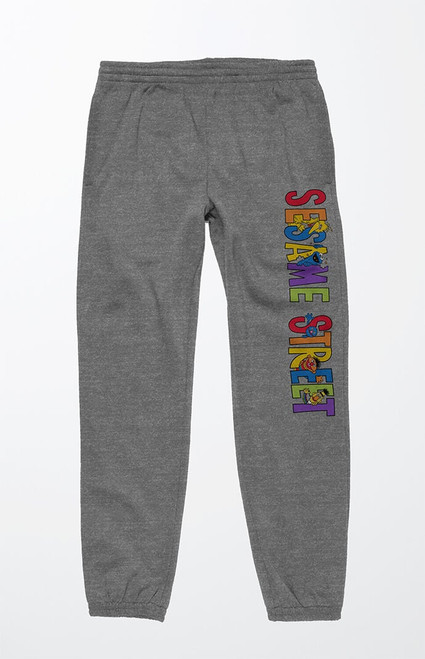 Men's Sesame Street Rainbow Logo Sweatpants - 0135603580005