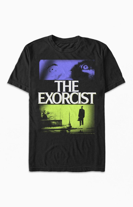 Men's The Exorcist Pop Poster T-Shirt - 0097602190459