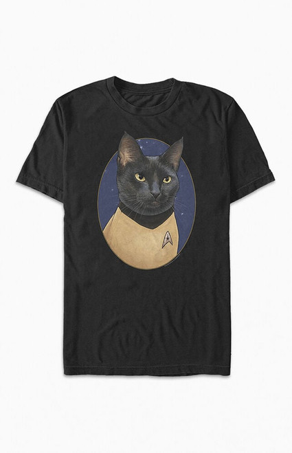 Women's Star Trek Sulu Cat T-Shirt - 0702602190262