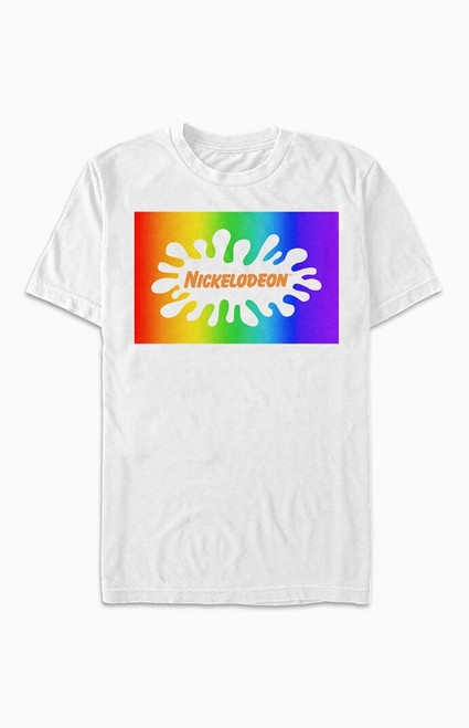 Men's Nickelodeon Rainbow Logo T-Shirt - 0097602190133
