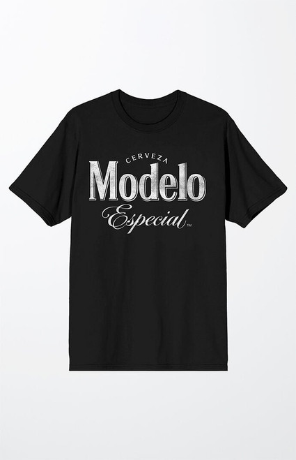 Men's Black Modelo Classic Logo T-Shirt - 0097603580299