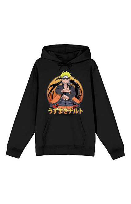 Men's Naruto Shippuden Black Hoodie - 0190603580031