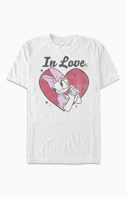Women's Daisy Duck In Love T-Shirt - 0702602190700