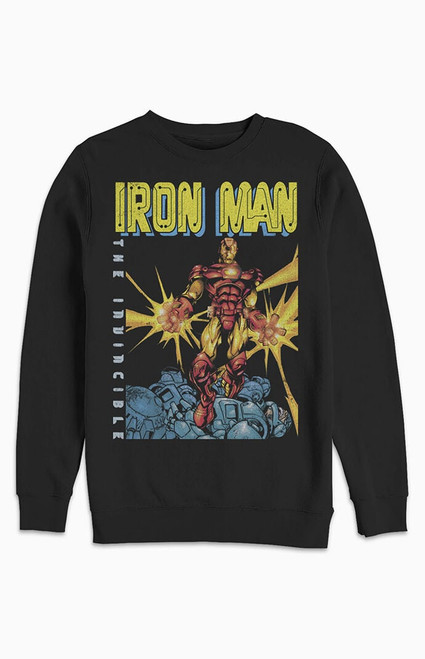 Men's Marvel The Incredible Iron Man Crew Neck Sweatshirt - 0190602190017