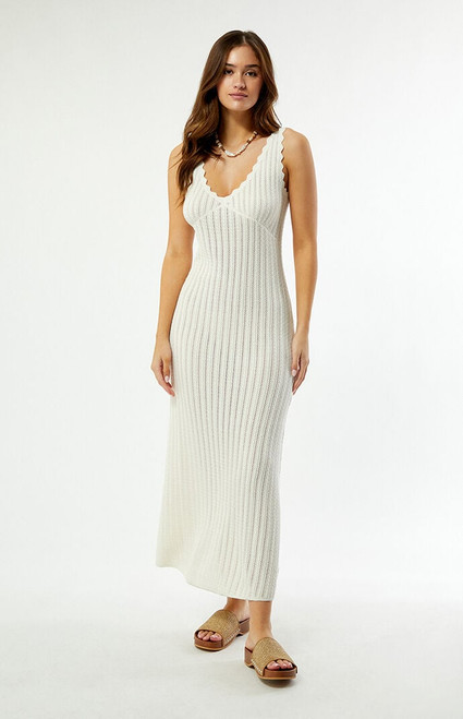 Rhythm Women's Scallop Knit Maxi Dress - 0870483770020