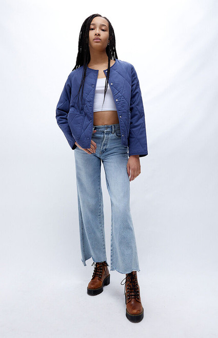 Rhythm Women's Navy Camp Jacket - 0760483770015