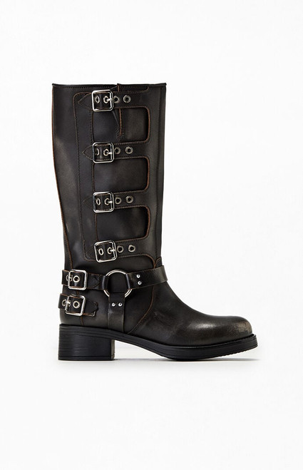 Steve Madden Women's Leather Rocky Boots - 0580500270002