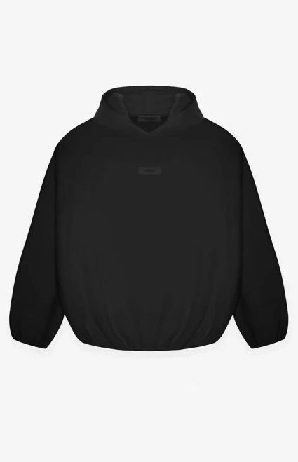 Fear of God ESSENTIALS Men's Black Hoodie - 0192250500635001