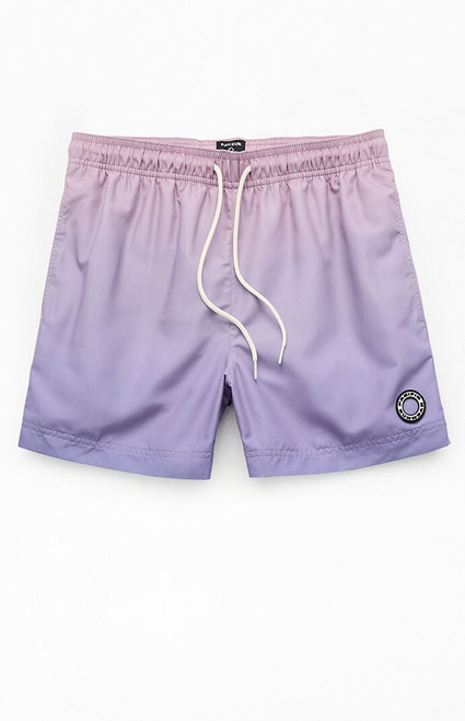 Pacsun Men's Purple Gradient Eco 4.5" Swim Trunks - 0150603490259