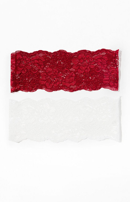 LA Hearts Women's 2 Pack Lace Headband Set - 0673491390033