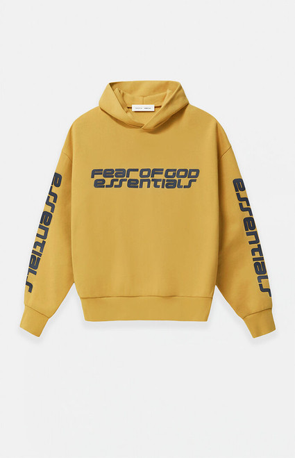 Fear of God ESSENTIALS Men's Canyon Cropped Relaxed Hoodie - 0192468680064493